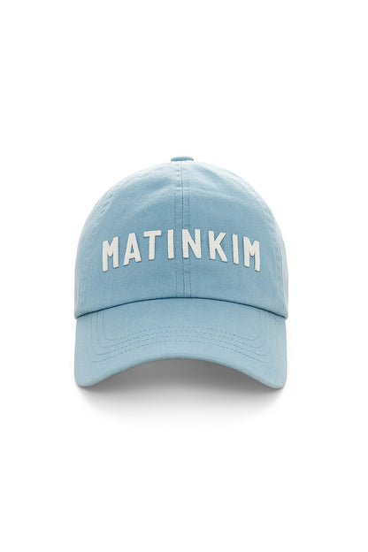 Matin Kim Applique Felt Logo Ball Cap in Light Blue 淺藍色 棒球帽 韓國代購 香港