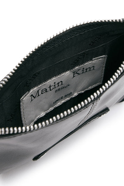 Matin Kim Rivet Point Mini Coin Wallet in Black 黑色 細節圖 3