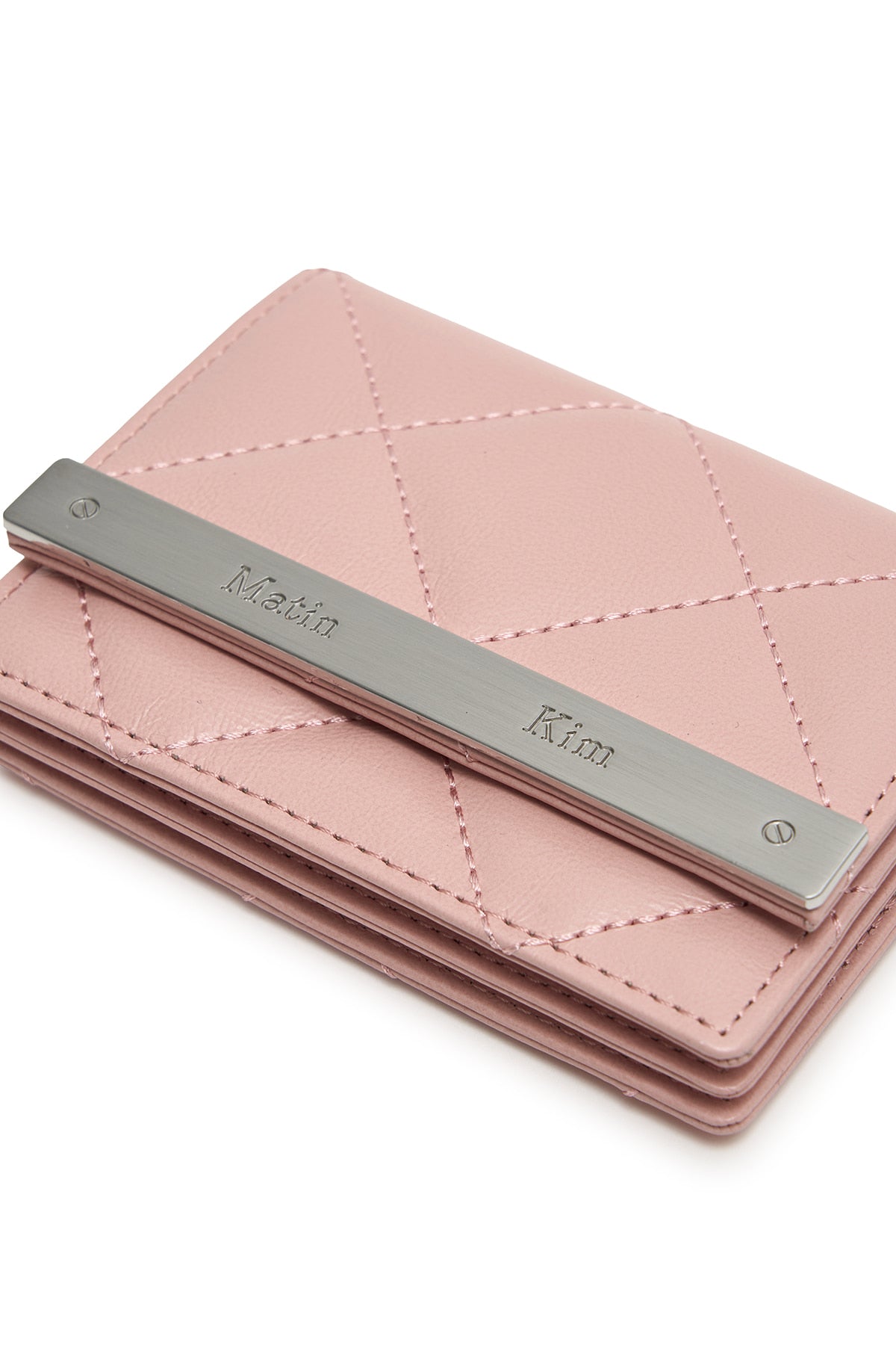 Matin Kim Puff Quilt Wallet in Pink 粉紅色 細節圖 4