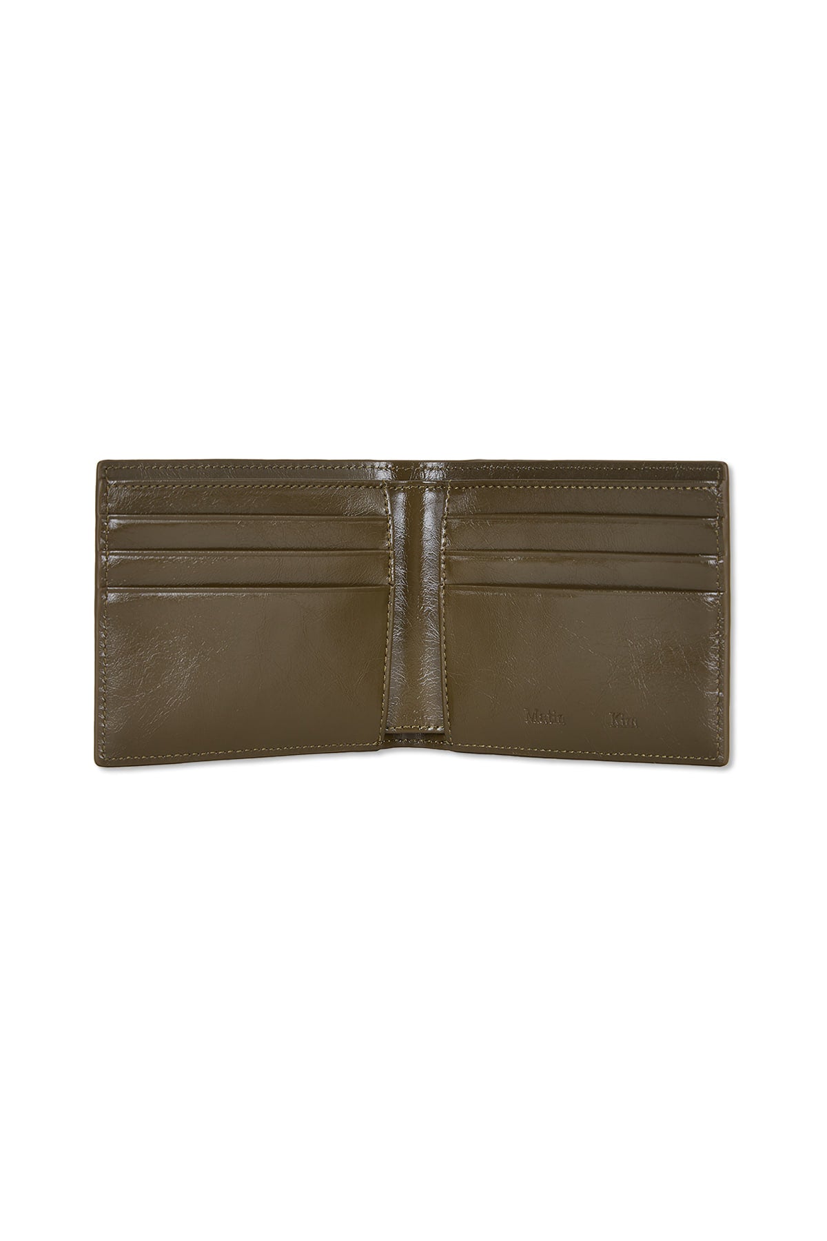 Matin Kim Steel Logo Business Wallet in Khaki 卡其色 細節圖 2