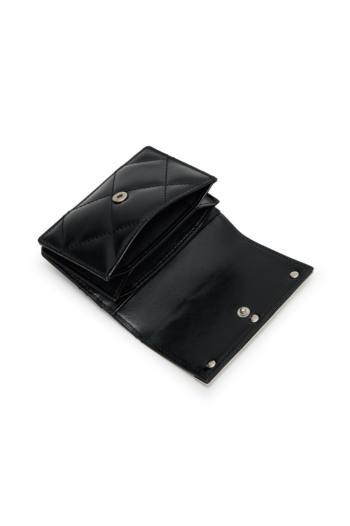 Matin Kim Puff Quilt Wallet in Black 黑色 細節圖 3