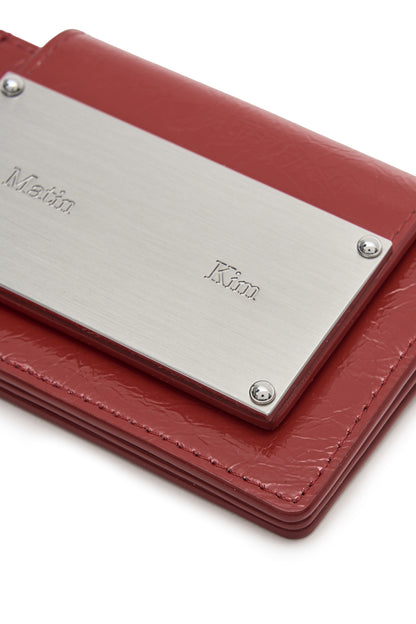 Matin Kim Glazed Accordion Wallet in Red 紅色 細節圖 2