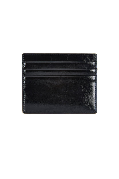 Matin Kim Steel Logo Card Wallet in Black 黑色 細節圖 1
