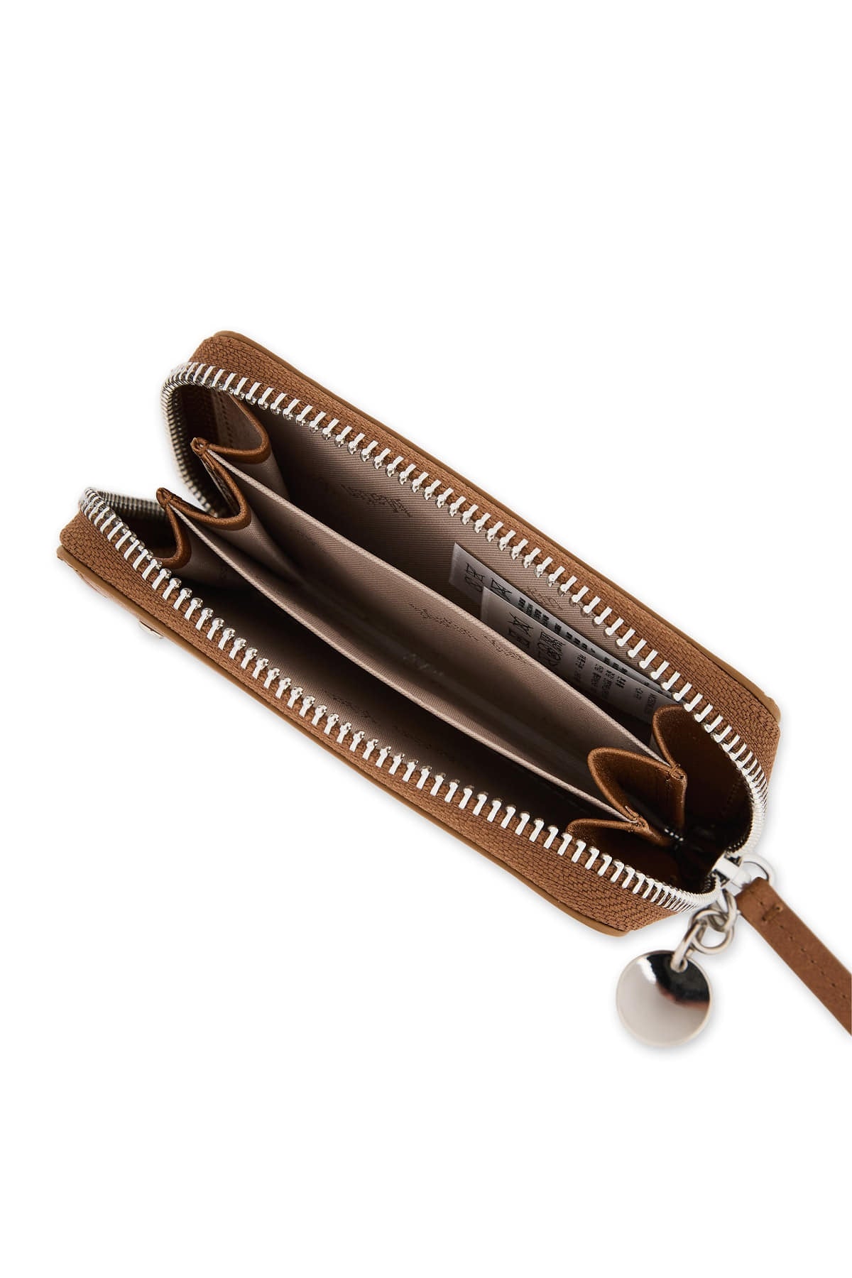Matin Kim Steel Logo Rivet Compact Wallet in Camel 駝色 細節圖 3