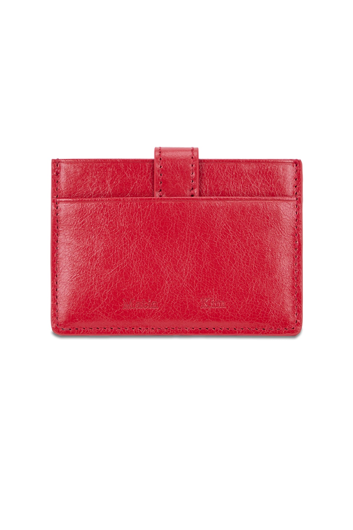 Matin Kim Western Buckle Card Wallet in Red 紅色 細節圖 1