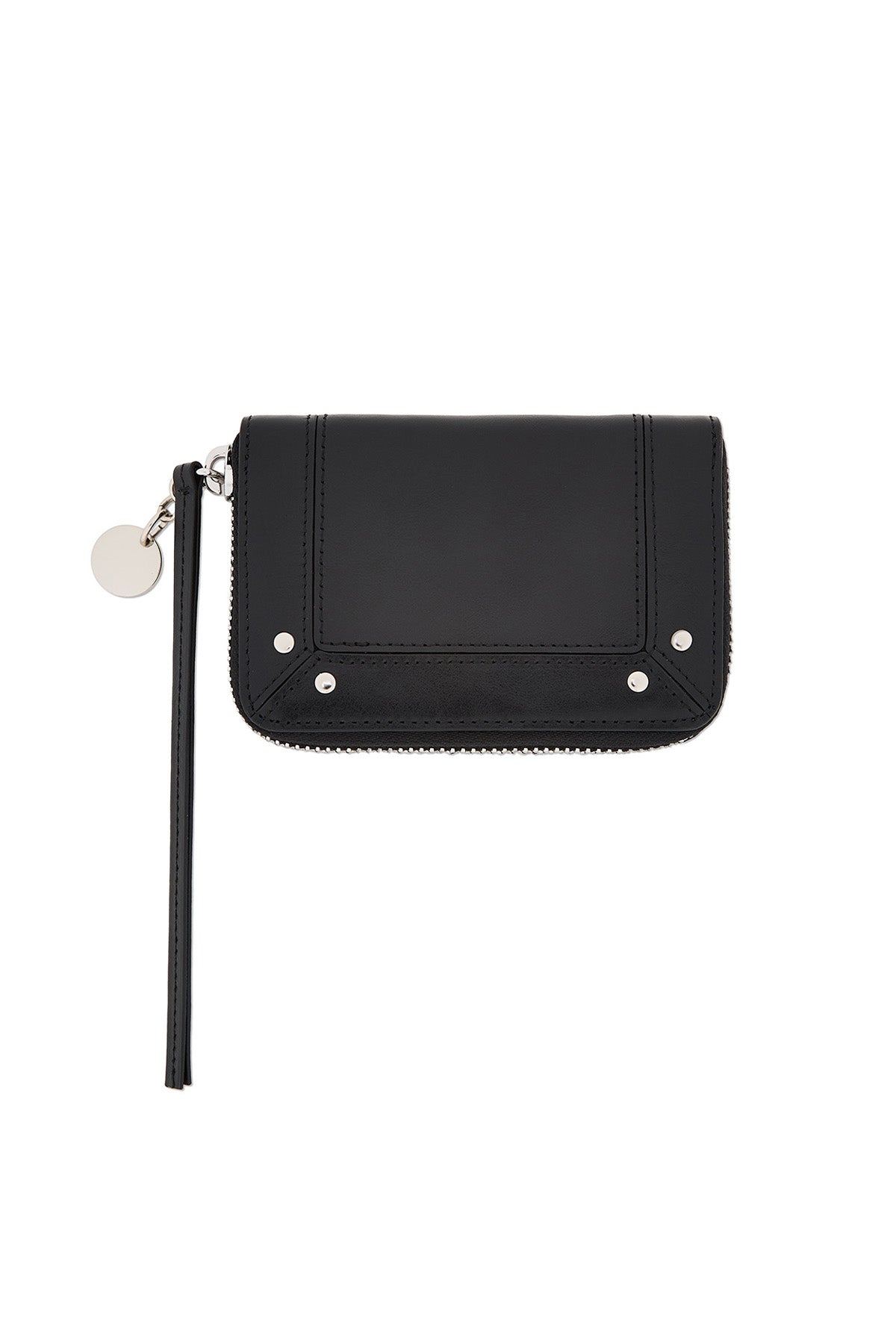 Matin Kim Steel Logo Rivet Compact Wallet in Black 黑色 細節圖 2