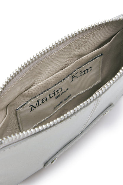 Matin Kim Rivet Point Mini Coin Wallet in Dark Silver 深銀色 細節圖 3