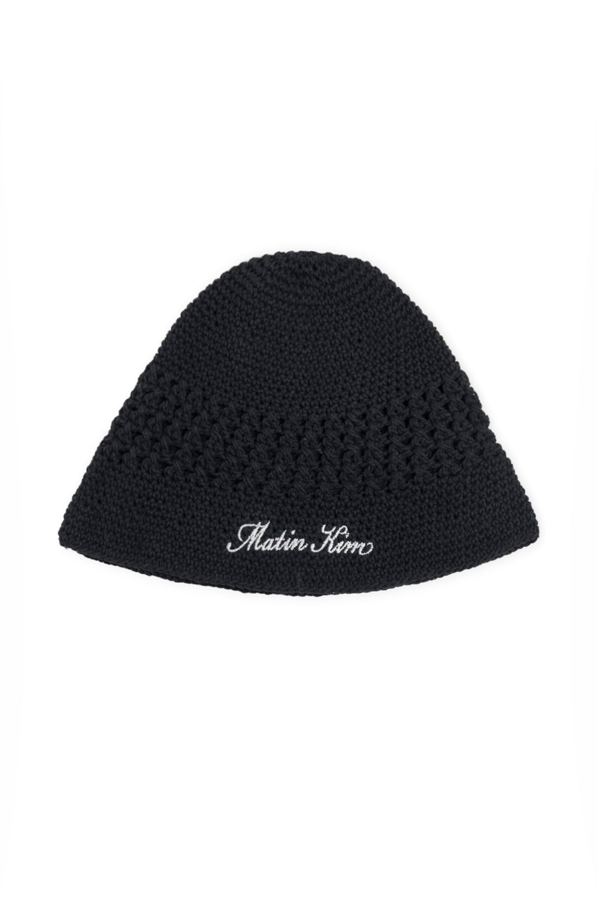 Matin Kim Crochet Cotton Bucket Hat in Black 黑色 漁夫帽 韓國代購 香港