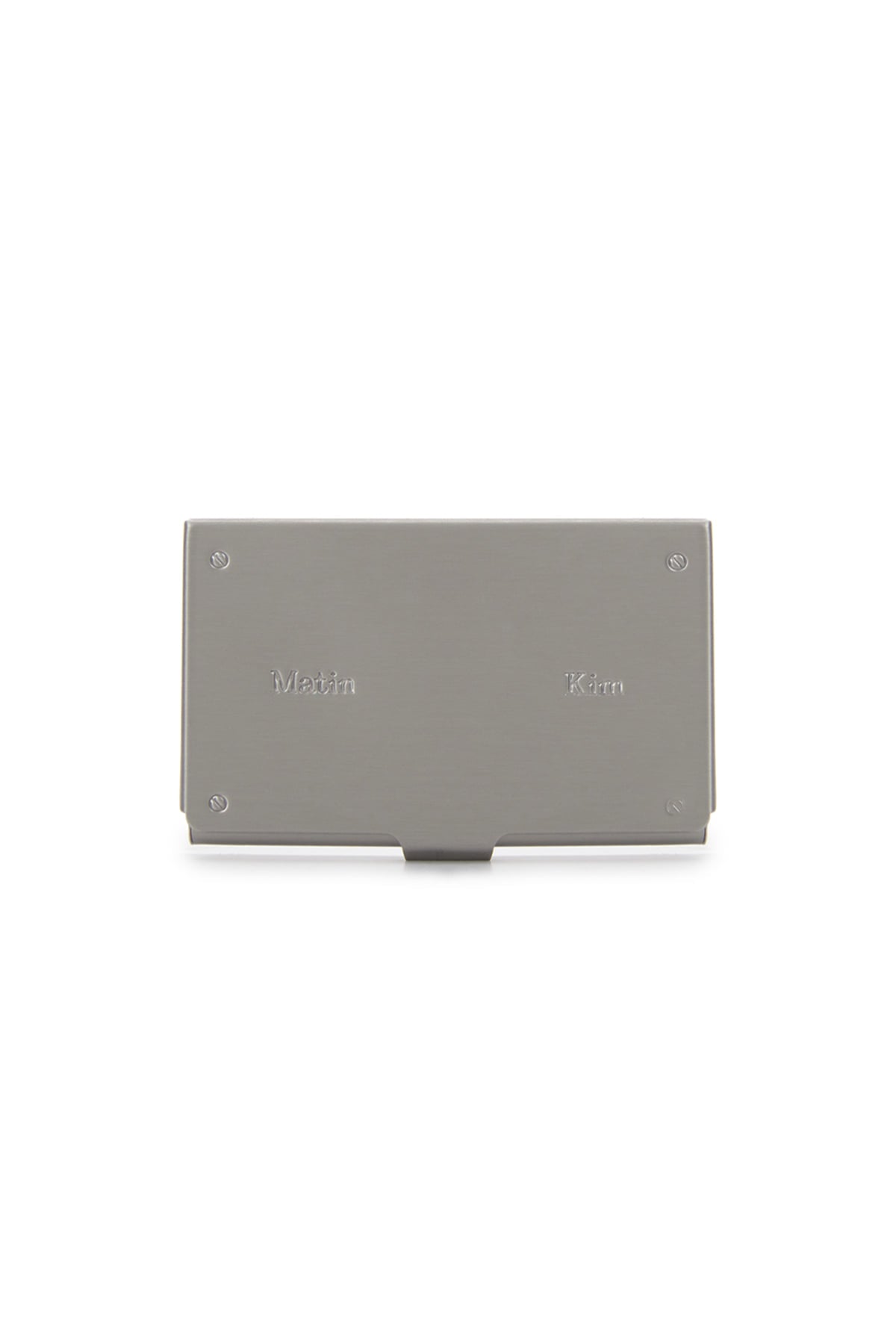Matin Kim Signature Metal Business Card Case in Silver 銀色 名片夾 韓國代購 香港