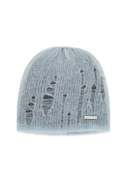 Matin Kim Vintage Layer Knit Beanie in Light Blue 淺藍色 冷帽 韓國代購 香港