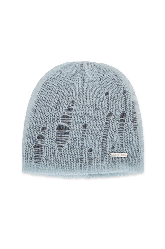 Matin Kim Vintage Layer Knit Beanie in Light Blue 淺藍色 冷帽 韓國代購 香港