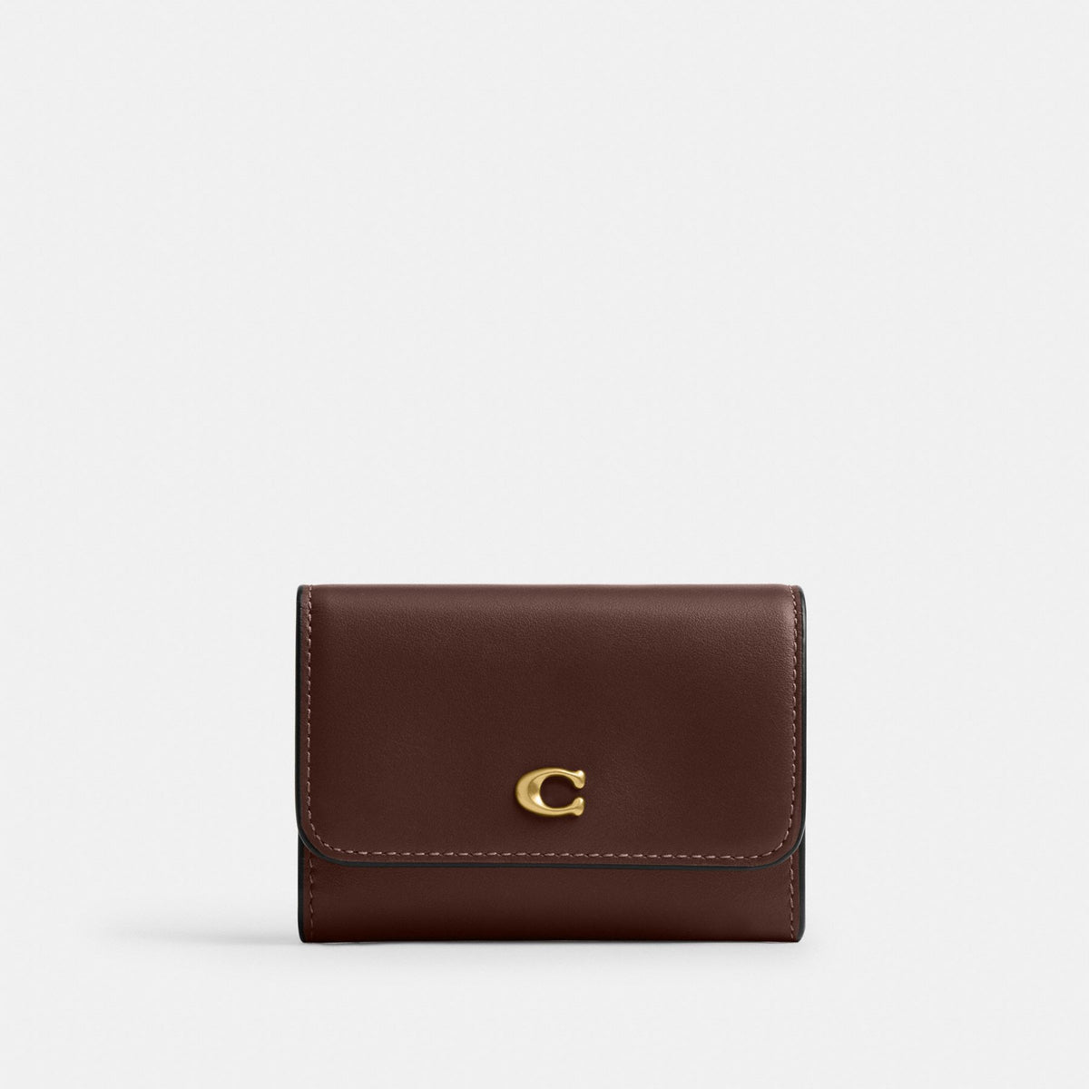 Coach ESSENTIAL 楓木啡翻蓋卡套 正面
