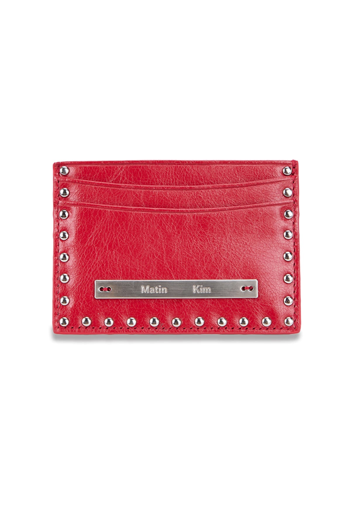 Matin Kim Western Stud Card Wallet in Red 紅色 卡片銀包 韓國代購 香港