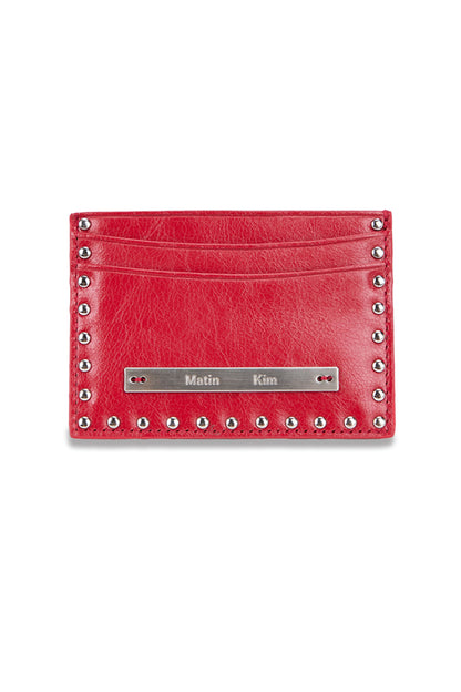 Matin Kim Western Stud Card Wallet in Red 紅色 卡片銀包 韓國代購 香港