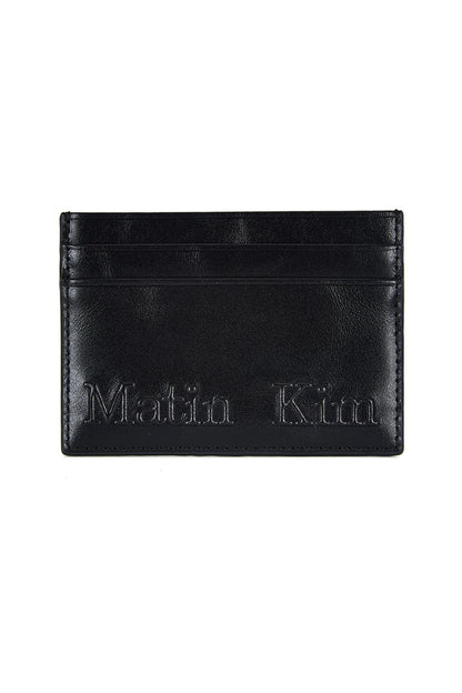 Matin Kim Embossed Logo Card Wallet in Black 黑色 卡片銀包 韓國代購 香港