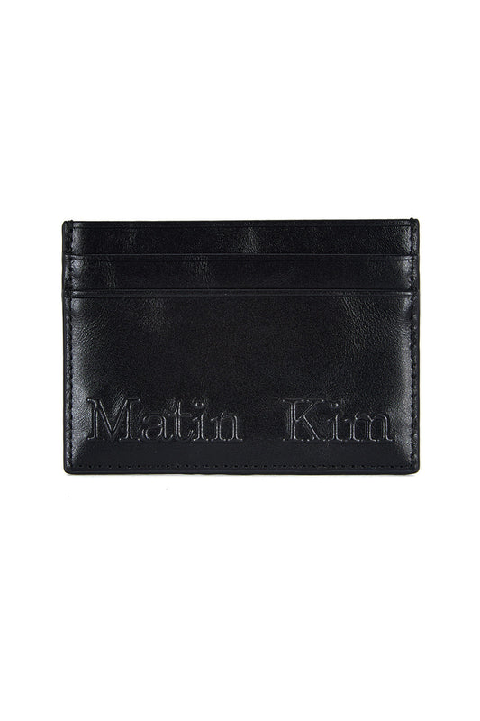 Matin Kim Embossed Logo Card Wallet in Black 黑色 卡片銀包 韓國代購 香港