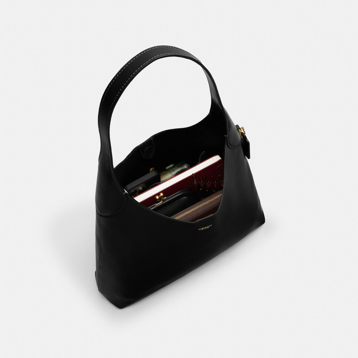 Coach Brooklyn Shoulder Bag 34 Black 主圖 4