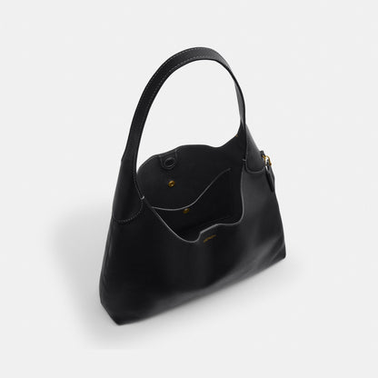 Coach Brooklyn Shoulder Bag 34 Black 主圖 5