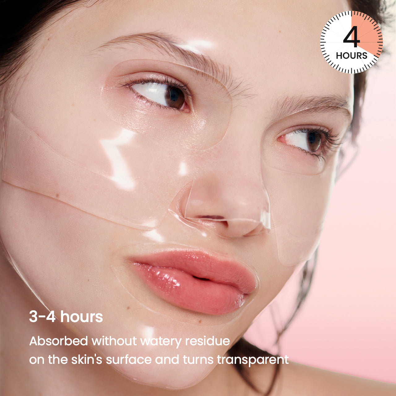 haru haus hero banner - Korean model wearing BIODANCE collagen mask