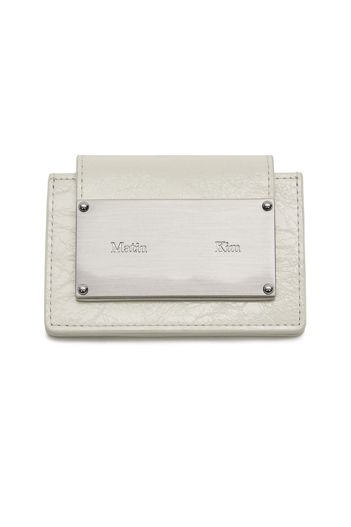 Matin Kim Glazed Accordion Wallet in White 白色 風琴銀包 韓國代購 香港