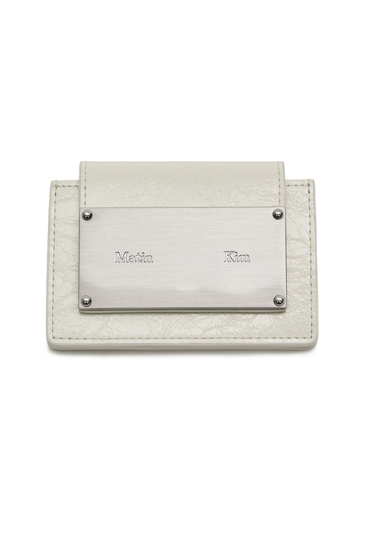 Matin Kim Glazed Accordion Wallet in White 白色 風琴銀包 韓國代購 香港