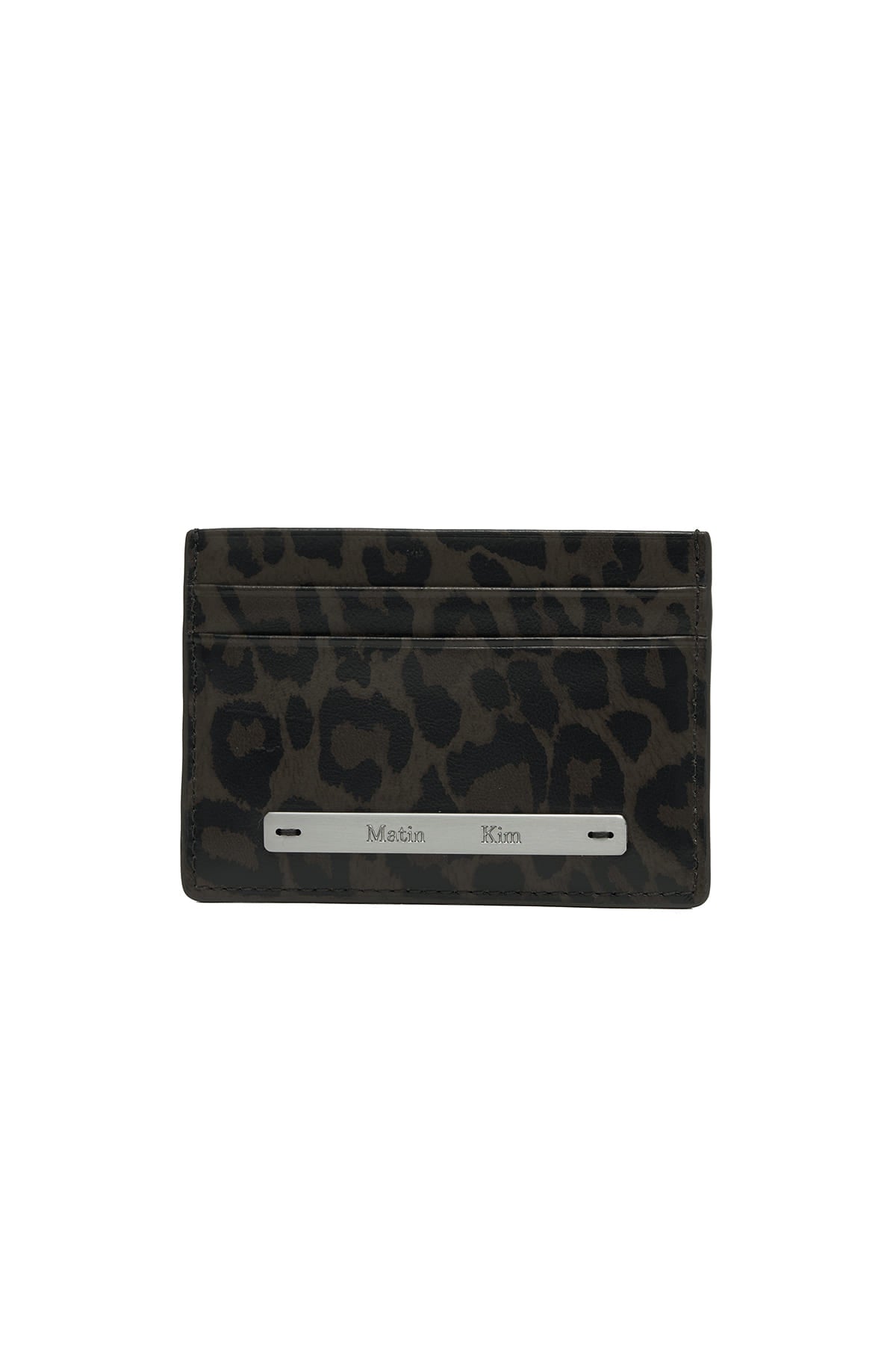 Matin Kim Leopard Vintage Card Wallet in Charcoal 深灰色 卡片銀包 韓國代購 香港
