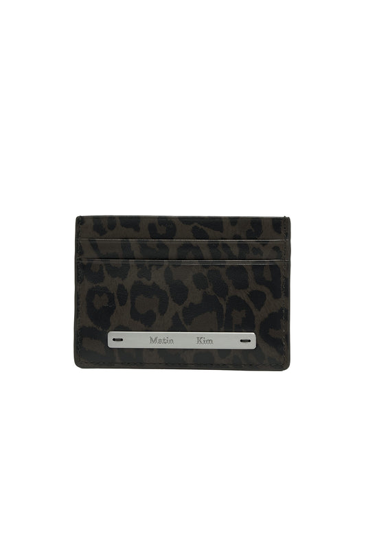 Matin Kim Leopard Vintage Card Wallet in Charcoal 深灰色 卡片銀包 韓國代購 香港