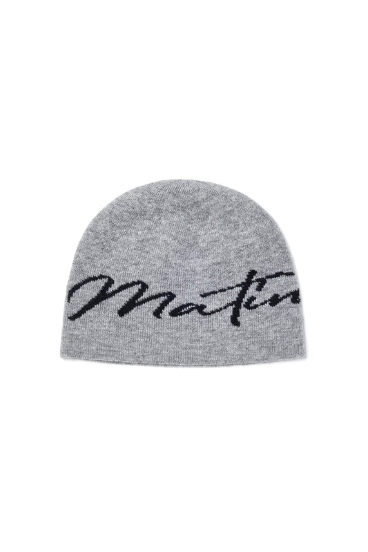 Matin Kim Matin Logo Script Beanie in Grey 灰色 冷帽 韓國代購 香港