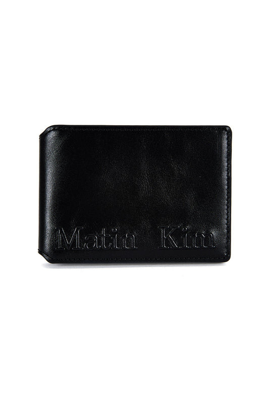 Matin Kim Embossed Logo Business Wallet in Black 黑色 長夾 韓國代購 香港