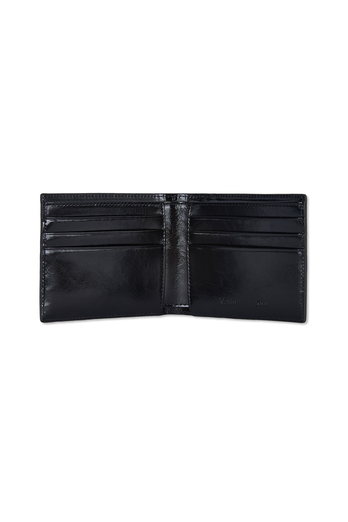 Matin Kim Steel Logo Business Wallet in Black 黑色 細節圖 2