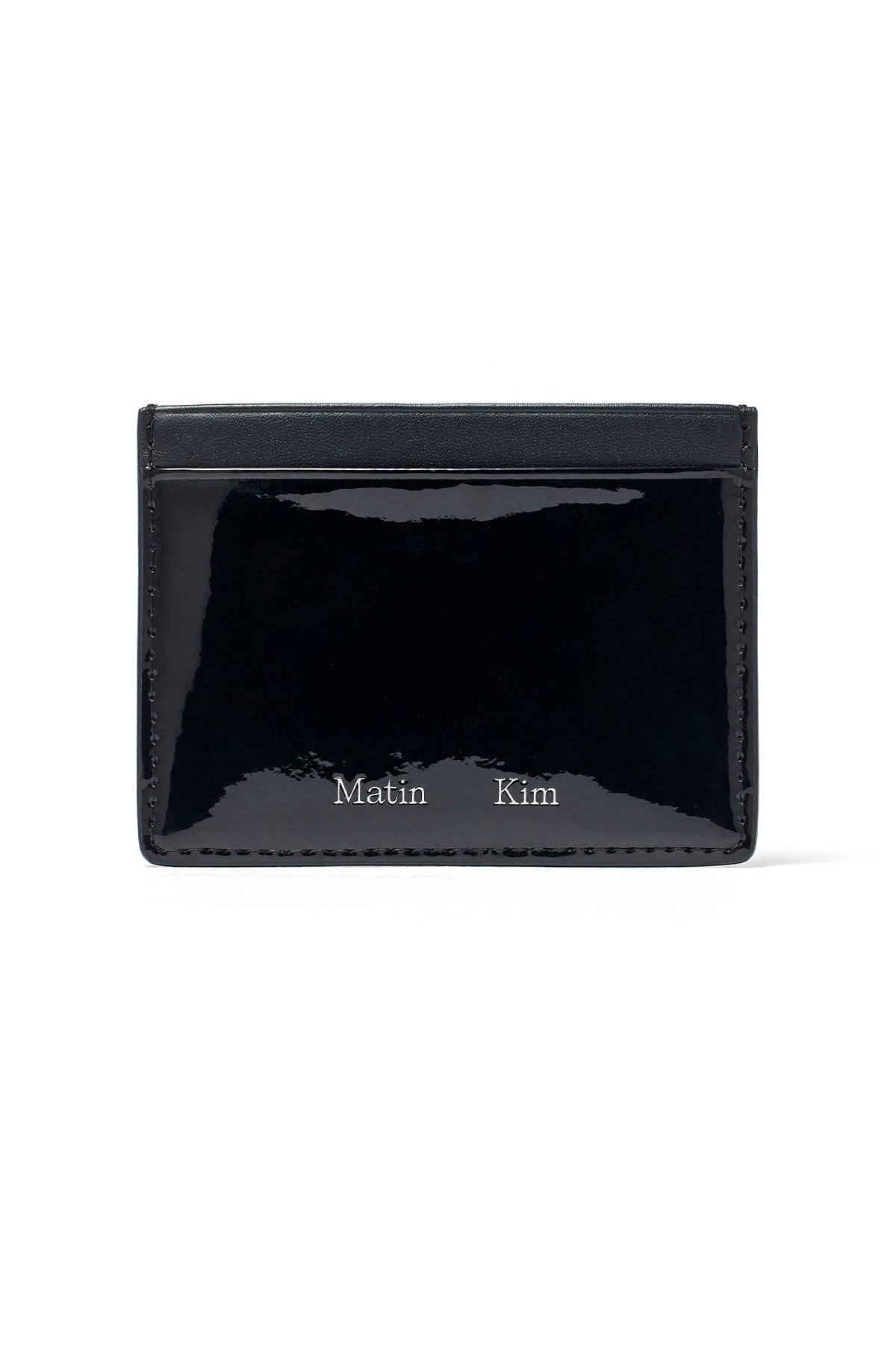 Matin Kim Heart Cut Out Card Wallet in Black 黑色 細節圖 1