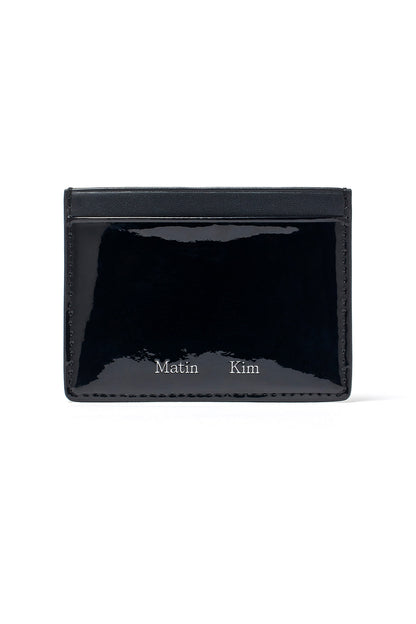Matin Kim Heart Cut Out Card Wallet in Black 黑色 細節圖 1