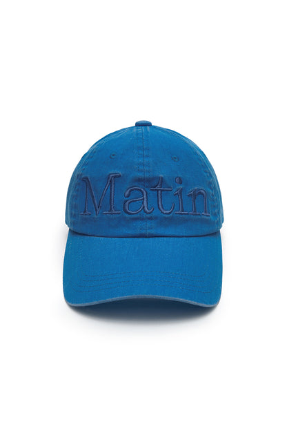Matin Kim Matin Logo Washed Ball Cap in Blue 藍色 棒球帽 韓國代購 香港
