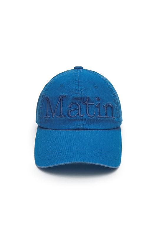 Matin Kim Matin Logo Washed Ball Cap in Blue 藍色 棒球帽 韓國代購 香港
