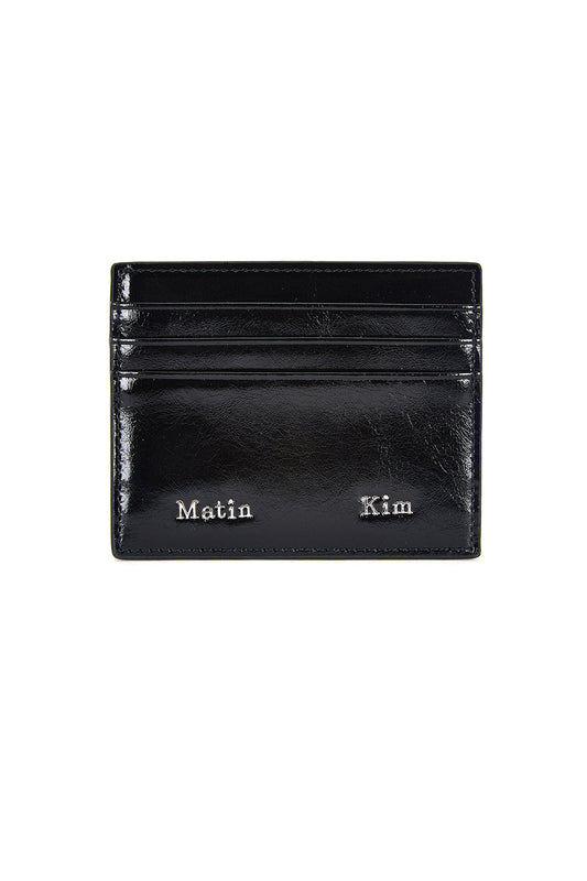 Matin Kim Steel Logo Card Wallet in Black 黑色 卡片銀包 韓國代購 香港