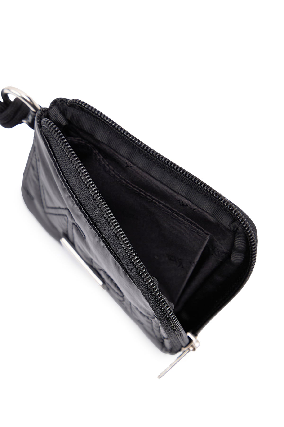 Matin Kim Logo Stitch Sporty Wallet in Black 黑色 細節圖 3
