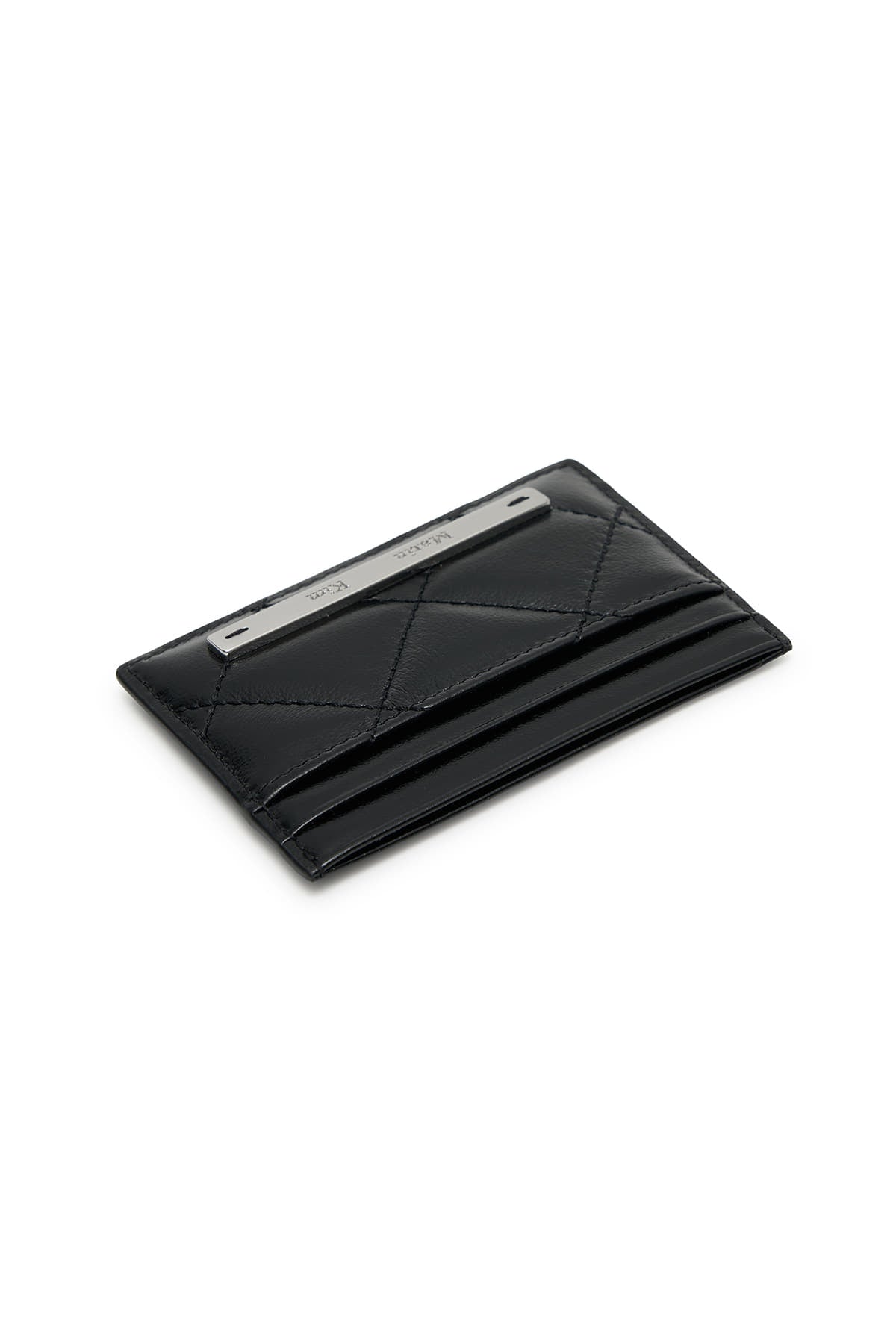 Matin Kim Puff Quilt Card Wallet in Black 黑色 細節圖 2
