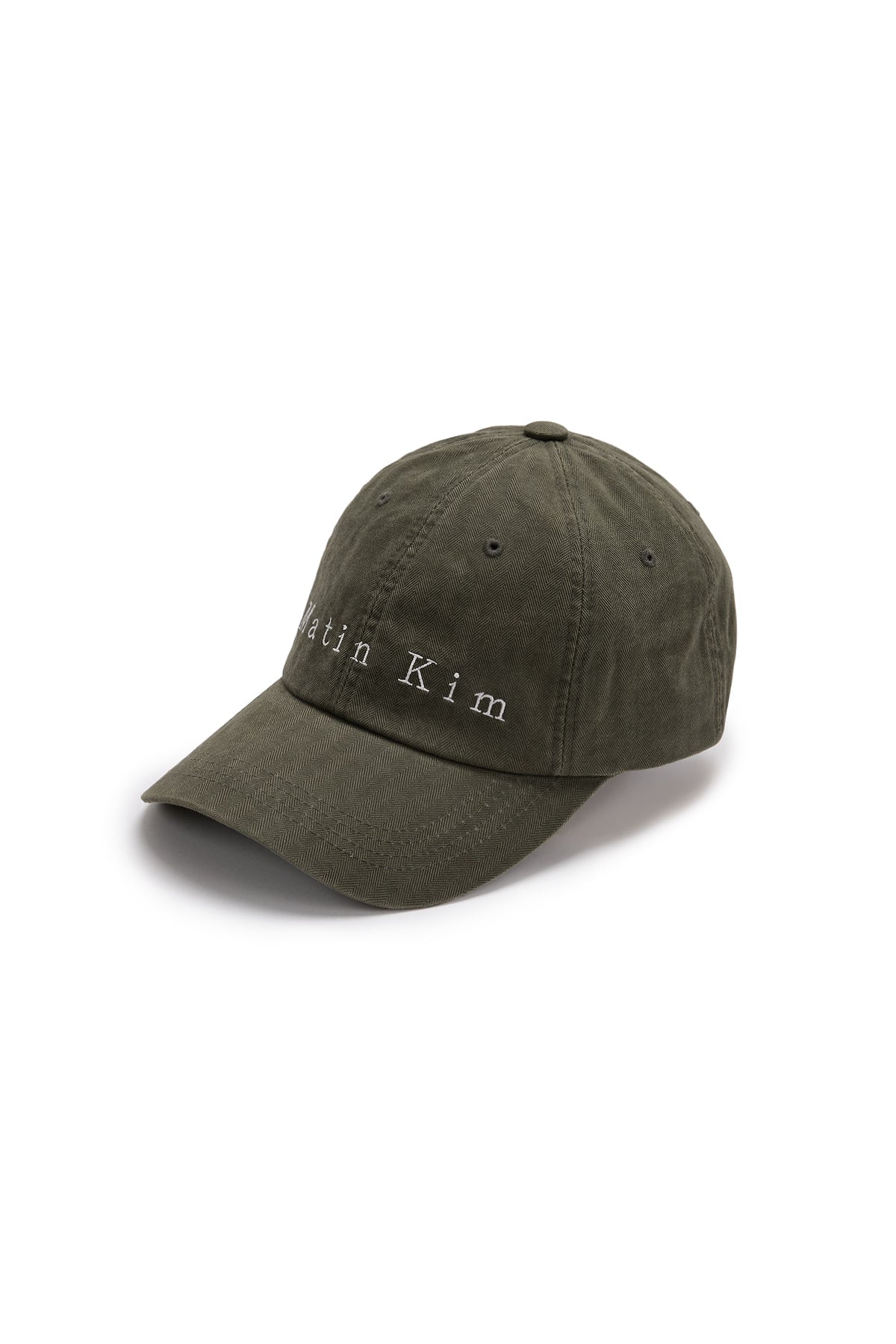 Matin Kim Matin Herringbone Typo Ball Cap in Khaki 卡其色 細節圖 1