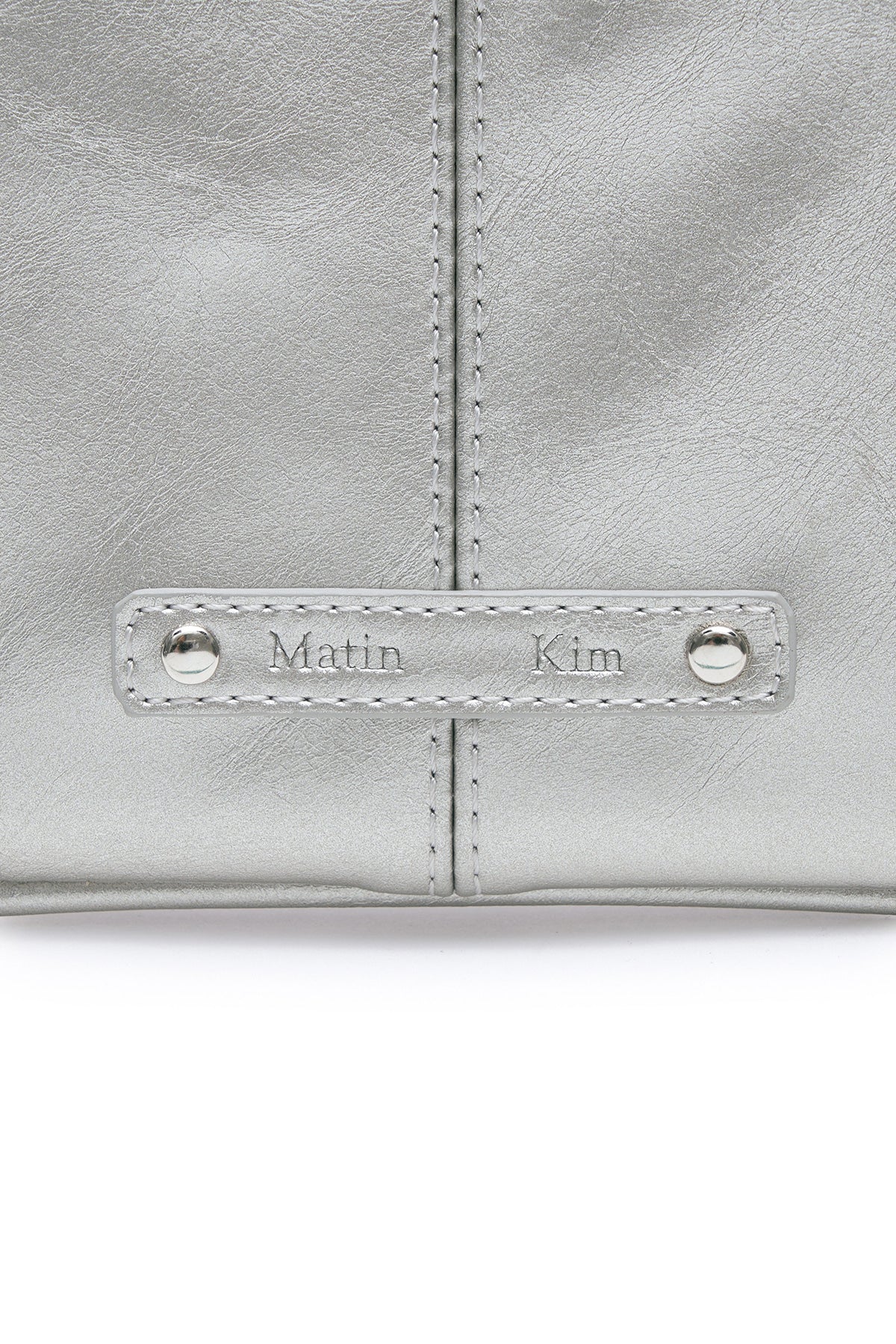 Matin Kim Rivet Point Mini Coin Wallet in Dark Silver 深銀色 細節圖 2