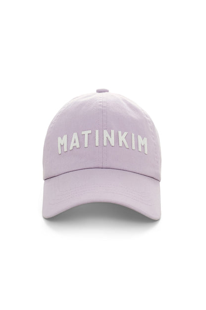 Matin Kim Applique Felt Logo Ball Cap in Lilac 紫藍色 棒球帽 韓國代購 香港