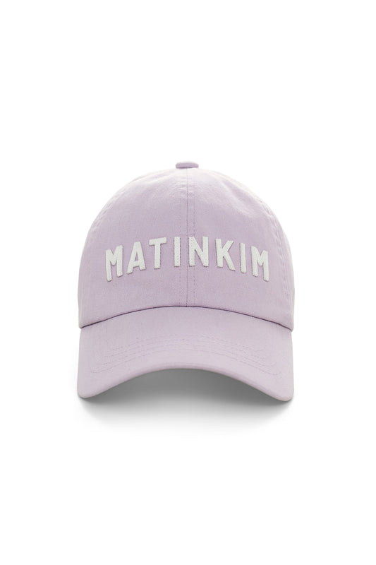 Matin Kim Applique Felt Logo Ball Cap in Lilac 紫藍色 棒球帽 韓國代購 香港