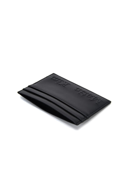 Matin Kim Embossed Logo Card Wallet in Black 黑色 細節圖 3