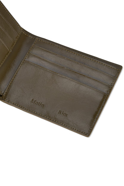 Matin Kim Steel Logo Business Wallet in Khaki 卡其色 細節圖 3