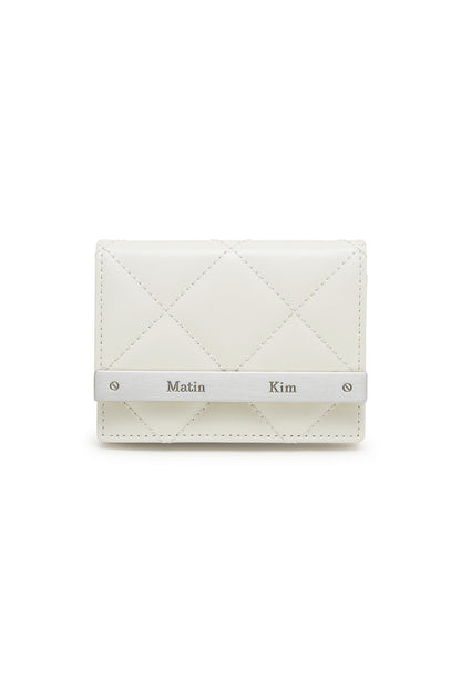 Matin Kim Puff Quilt Wallet in Ivory 象牙白 銀包 韓國代購 香港