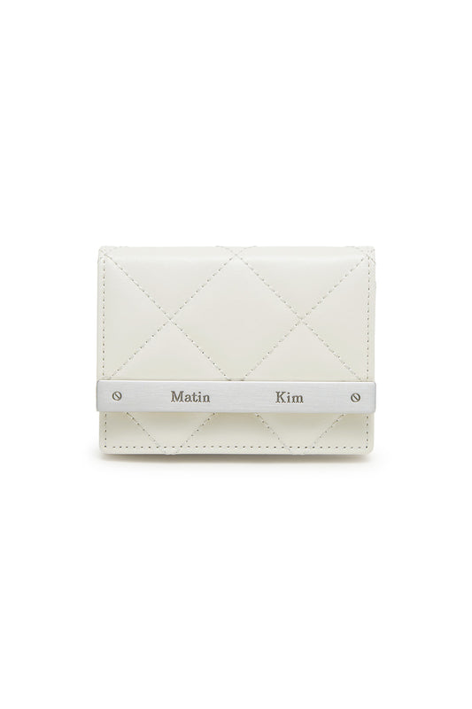Matin Kim Puff Quilt Wallet in Ivory 象牙白 銀包 韓國代購 香港
