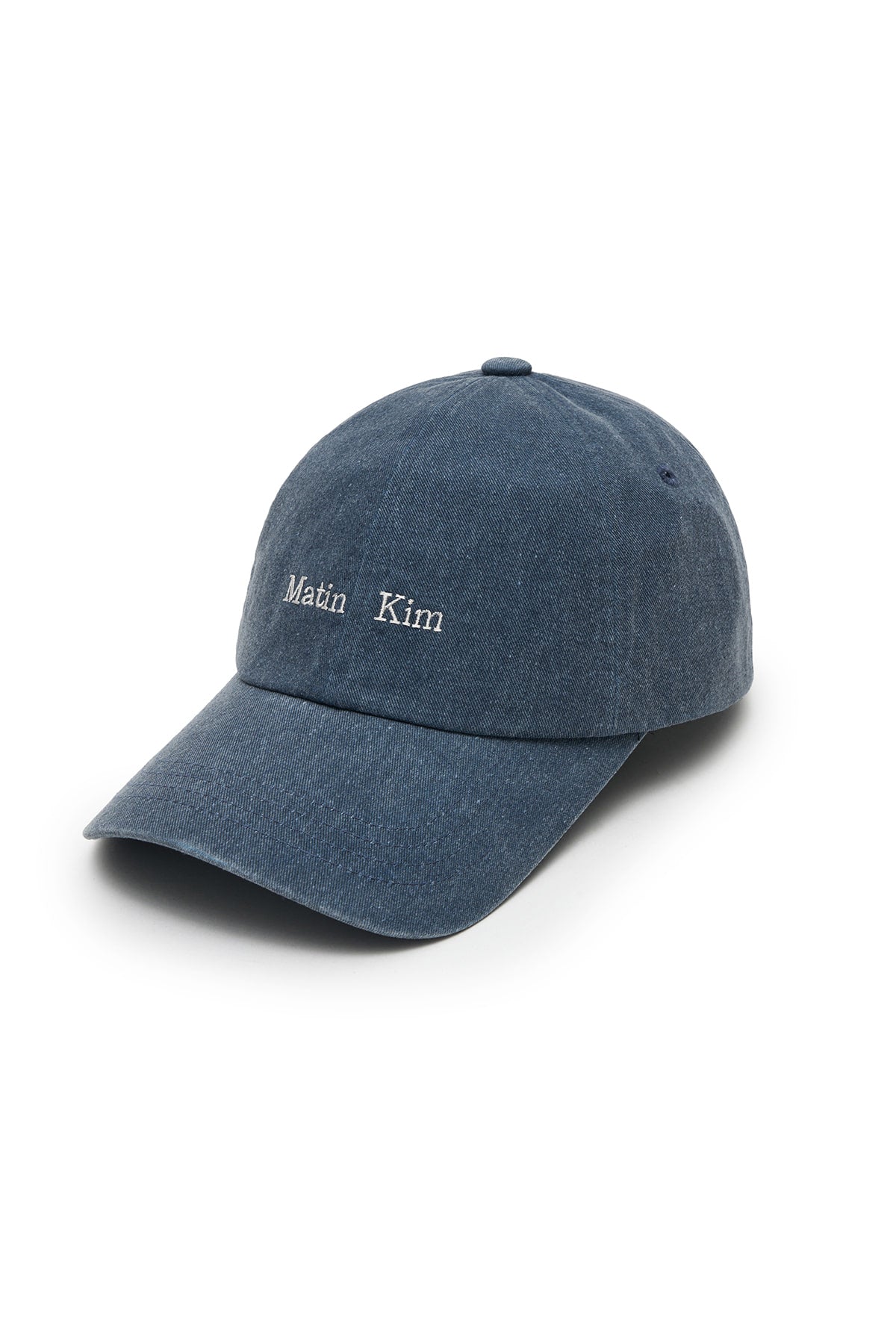 Matin Kim Matin Mini Classic Logo Ball Cap in Smoke Blue 煙燻藍 細節圖 1