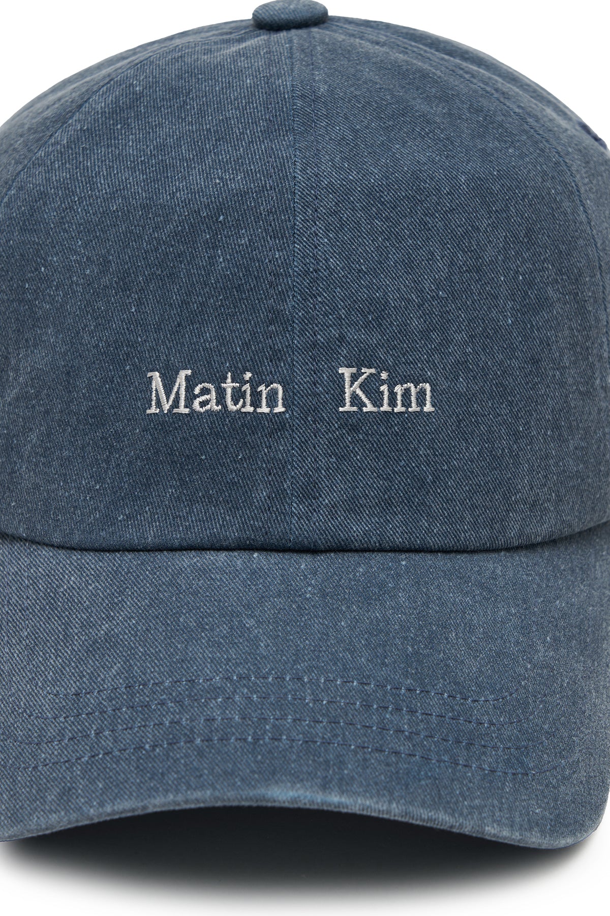 Matin Kim Matin Mini Classic Logo Ball Cap in Smoke Blue 煙燻藍 細節圖 3