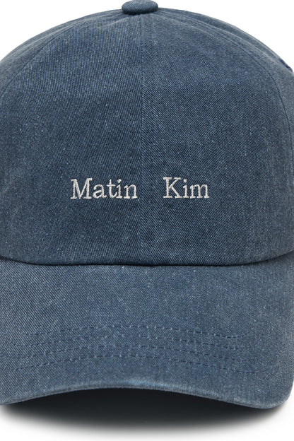 Matin Kim Matin Mini Classic Logo Ball Cap in Smoke Blue 煙燻藍 細節圖 3