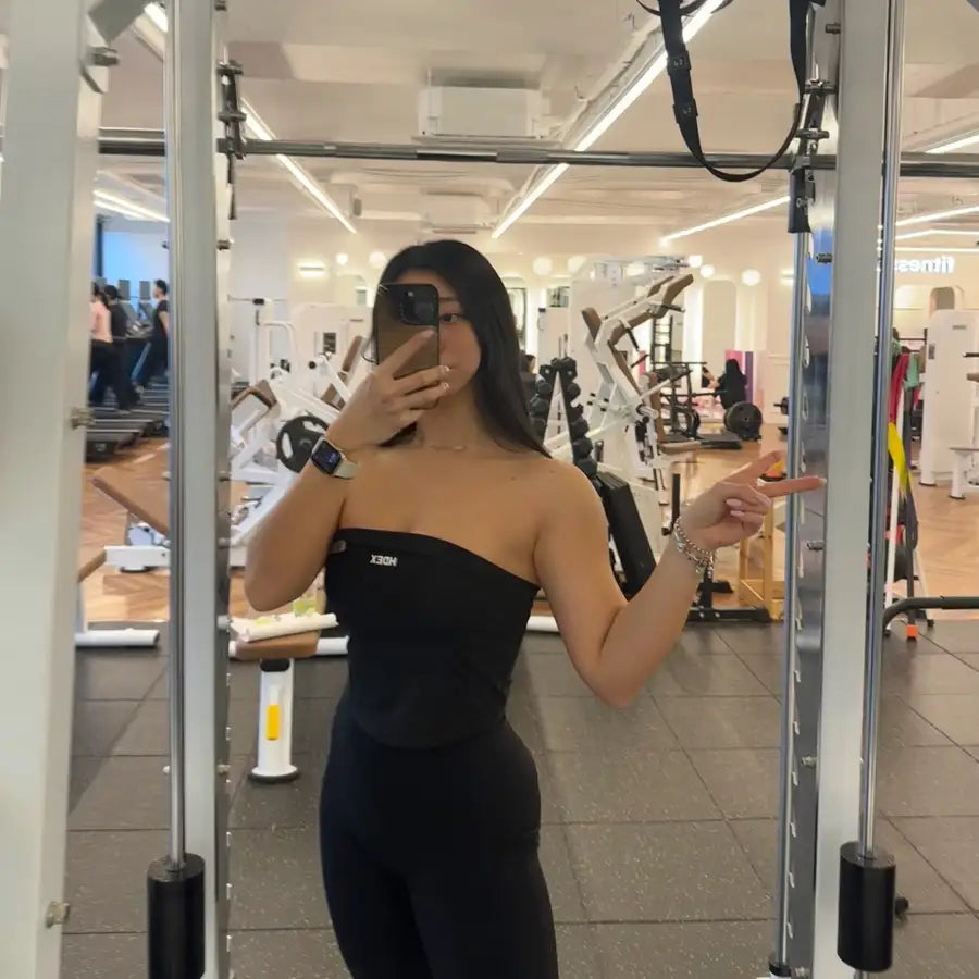 HDEX Flexible Bra Tube Top review wear 5