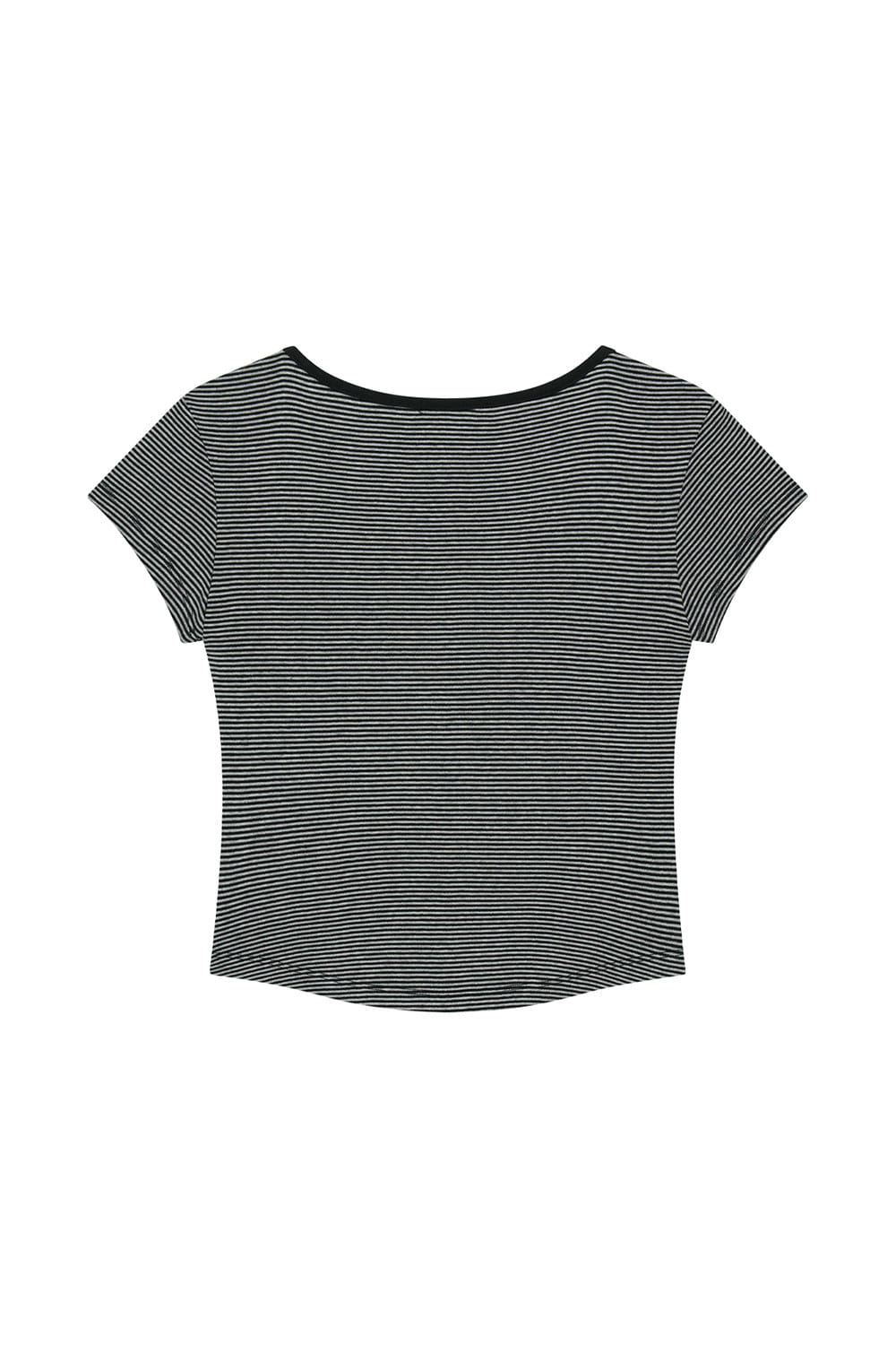 ILLIGO 129 Button Henley Neck T-Shirt Black Stripe official angle image 4